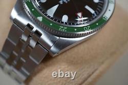 Yema Superman 500 GMT Green White Worldtime Automatic Watch