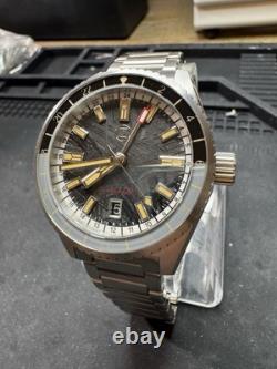 Zelos Blacktip Meteorite GMT 41mm Stainless Steel Automatic Men's Watch