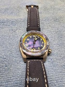 Zelos Thresher World Timer Titanium Wristwatch 41mm MOP