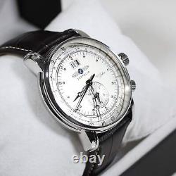 Zeppelin 100 Jahre GMT Beige Dial Stainless Steel Case Men's Watch 7640-1