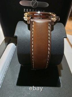 Zeppelin 84423 Men's Watch with Leather Strap Atlantic Series Quartz GMT Date