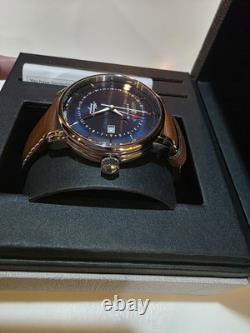 Zeppelin 84423 Men's Watch with Leather Strap Atlantic Series Quartz GMT Date