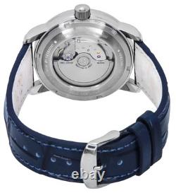 Zeppelin Friedrichshafen GMT Leather Strap Blue Dial Automatic 85963 Men's Watch