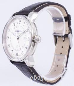 Zeppelin LZ 127 Graf Dual Time GMT Beige Dial Leather Band 76425 50M Mens Watch