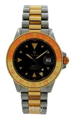 Zodiac 37mm Men's GMT Professional Rootbeer Two Tone 200M Watch! Ref 813.22.06