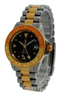 Zodiac 37mm Men's GMT Professional Rootbeer Two Tone 200M Watch! Ref 813.22.06 Zodiac 37mm Men's GMT Professional Rootbeer Two Tone 200M Watch! Ref 813.22.06