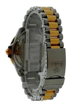 Zodiac 37mm Men's GMT Professional Rootbeer Two Tone 200M Watch! Ref 813.22.06
