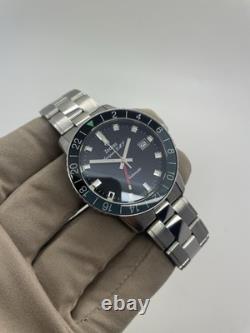 Zodiac Aerospace GMT Grey Black Steel LE of 182 Auto 40mm Watch ZO9400 with Box