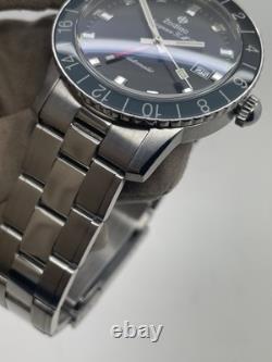 Zodiac Aerospace GMT Grey Black Steel LE of 182 Auto 40mm Watch ZO9400 with Box