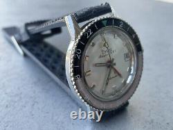 Zodiac Aerospace GMT Vintage Bakelite Coke Bezel ALL ORIG + New Strap