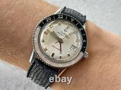 Zodiac Aerospace GMT Vintage Bakelite Coke Bezel ALL ORIG + New Strap