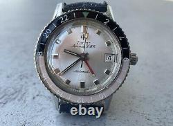 Zodiac Aerospace GMT Vintage Bakelite Coke Bezel ALL ORIG + New Strap