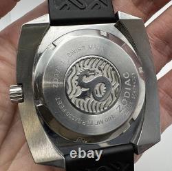Zodiac Super Sea Dragon GMT World Timer Black Dial, Works, Original Band
