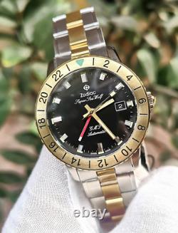 Zodiac Super Sea Wolf Automatic Dual Tone GMT Men's Watch ZO9406