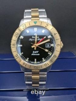Zodiac Super Sea Wolf Automatic Dual Tone GMT Men's Watch ZO9406 FREE SHIPPING