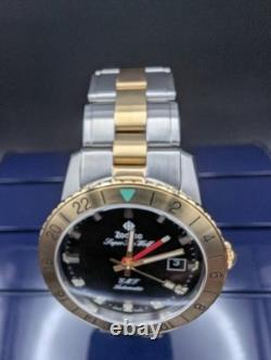 Zodiac Super Sea Wolf Automatic Dual Tone GMT Men's Watch ZO9406 FREE SHIPPING