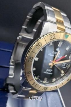 Zodiac Super Sea Wolf Automatic Dual Tone GMT Men's Watch ZO9406 FREE SHIPPING