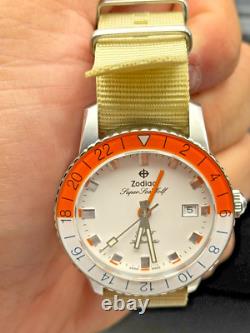 Zodiac Super Sea Wolf Sherbet Gmt Limited Edition Rare 1 of 282