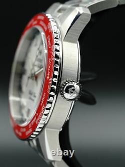 Zodiac Super Sea Wolf World Time GMT Red ZO9410 Men's Watch in Silver, Steel