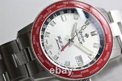 Zodiac Super Sea Wolf World Time WORLD LTD EDITION RED GMT ZO9410 Men's Watch
