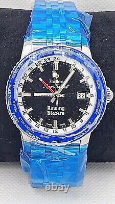 Zodiac X Rowing Blazers Super Sea Wolf GMT Automatic Limited Ed. Men's ZO9414